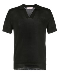Мужская черная футболка-поло от Orlebar Brown