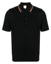 Мужская черная футболка-поло от Paul Smith