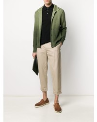 Мужская черная футболка-поло от Zanone