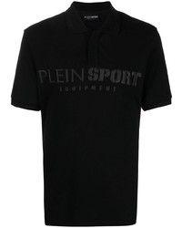 Мужская черная футболка-поло от Plein Sport