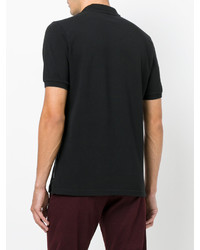Мужская черная футболка-поло от Eleventy