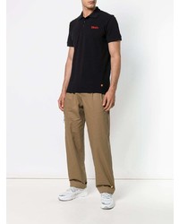 Мужская черная футболка-поло от 032c