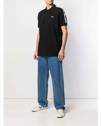 Мужская черная футболка-поло от Fila