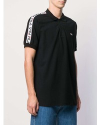 Мужская черная футболка-поло от Fila