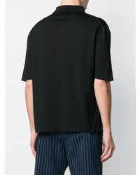 Мужская черная футболка-поло от Laneus