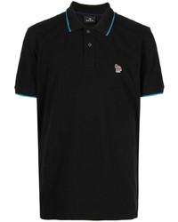Мужская черная футболка-поло от PS Paul Smith