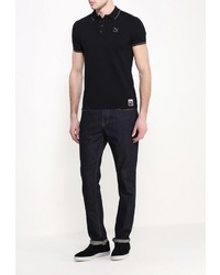 Мужская черная футболка-поло от Puma