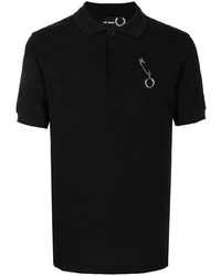 Мужская черная футболка-поло от Raf Simons X Fred Perry