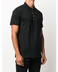 Мужская черная футболка-поло от Balmain