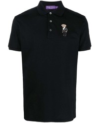 Мужская черная футболка-поло от Ralph Lauren Purple Label