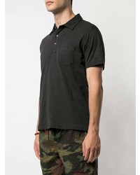 Мужская черная футболка-поло от Alex Mill