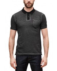 Мужская черная футболка-поло от s.Oliver