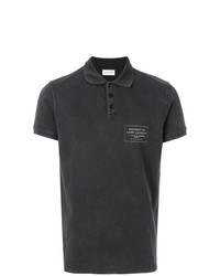 Мужская черная футболка-поло от Saint Laurent
