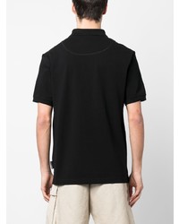 Мужская черная футболка-поло от Moose Knuckles