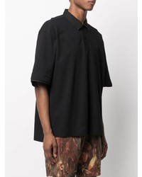 Мужская черная футболка-поло от Sacai