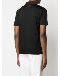 Мужская черная футболка-поло от Les Hommes