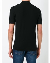 Мужская черная футболка-поло от Fashion Clinic Timeless