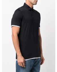 Мужская черная футболка-поло от Brunello Cucinelli