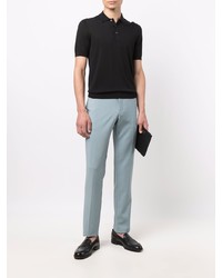 Мужская черная футболка-поло от Barba