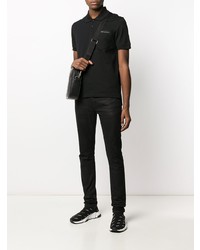 Мужская черная футболка-поло от Givenchy