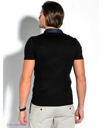 Мужская черная футболка-поло от Strellson