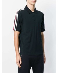 Мужская черная футболка-поло от Moncler