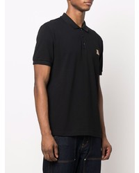 Мужская черная футболка-поло от Moschino