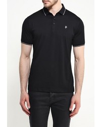 Мужская черная футболка-поло от Tom Farr