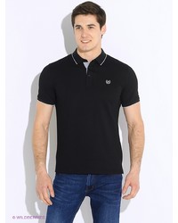 Мужская черная футболка-поло от Tom Farr