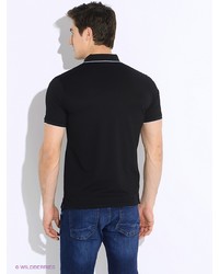 Мужская черная футболка-поло от Tom Farr