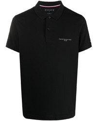 Мужская черная футболка-поло от Tommy Hilfiger