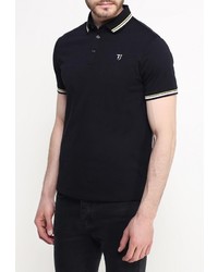 Мужская черная футболка-поло от Trussardi Jeans
