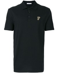 Мужская черная футболка-поло от Versace Collection