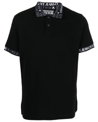 Мужская черная футболка-поло от VERSACE JEANS COUTURE