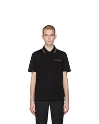 Мужская черная футболка-поло от Versace
