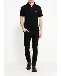 Мужская черная футболка-поло от Vivienne Westwood