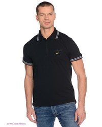 Мужская черная футболка-поло от Voi Jeans