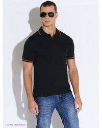 Мужская черная футболка-поло от Westrenger