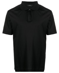Мужская черная футболка-поло от Z Zegna