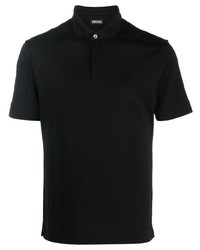 Мужская черная футболка-поло от Zegna