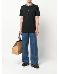 Мужская черная футболка-поло от Missoni