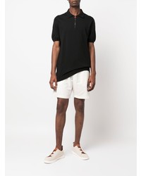 Мужская черная футболка-поло от Kiton