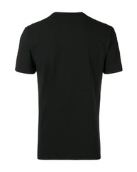 Мужская черная футболка с v-образным вырезом с принтом от Dolce & Gabbana Underwear