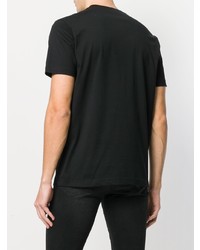 Мужская черная футболка с v-образным вырезом с принтом от Pierre Balmain
