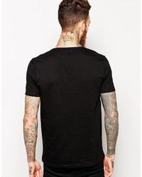 Мужская черная футболка с v-образным вырезом от Asos