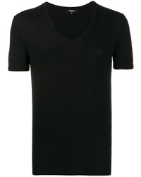 Мужская черная футболка с v-образным вырезом от Balmain