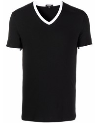 Мужская черная футболка с v-образным вырезом от Balmain