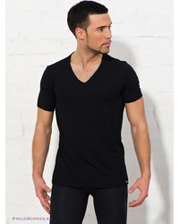 Мужская черная футболка с v-образным вырезом от BlackSpade
