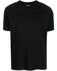 Мужская черная футболка с v-образным вырезом от Cenere Gb