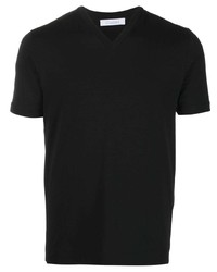 Мужская черная футболка с v-образным вырезом от Cruciani